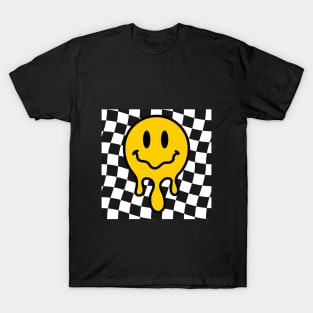 Vintage Melting Smiley Cute 80s Groovy smile hippie T-Shirt